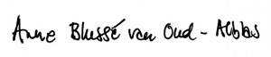 Handtekening Anne